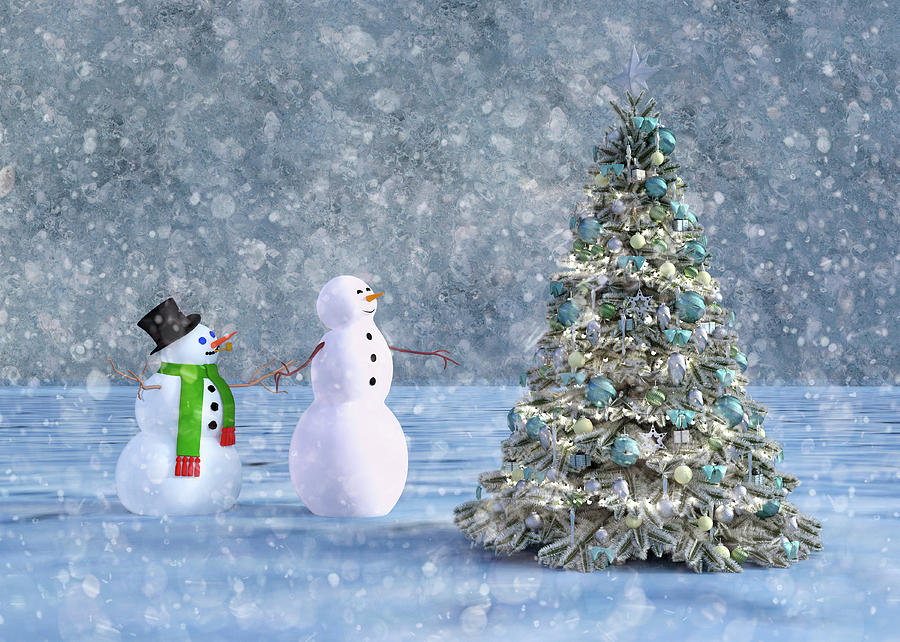 Holiday Christmas Tree Cheers Digital Art
