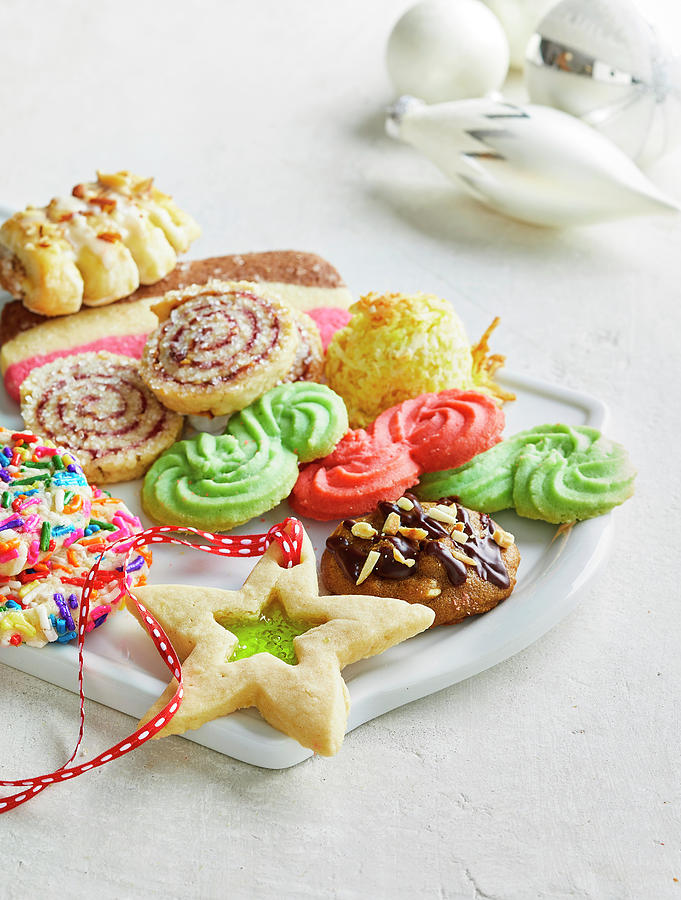 Holiday cookie platter Photograph by Cuisine at Home