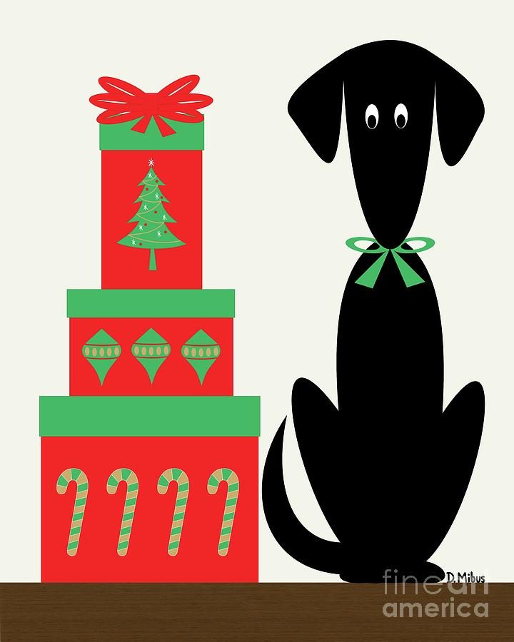 Holiday Dog 2 by Donna Mibus Holiday Dog 2 by Donna Mibus