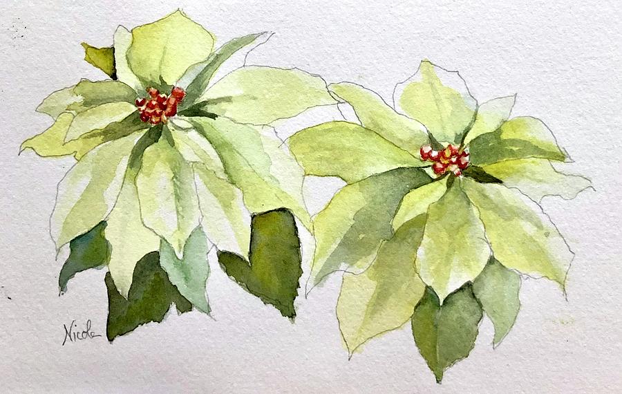Holiday Flowers Painting