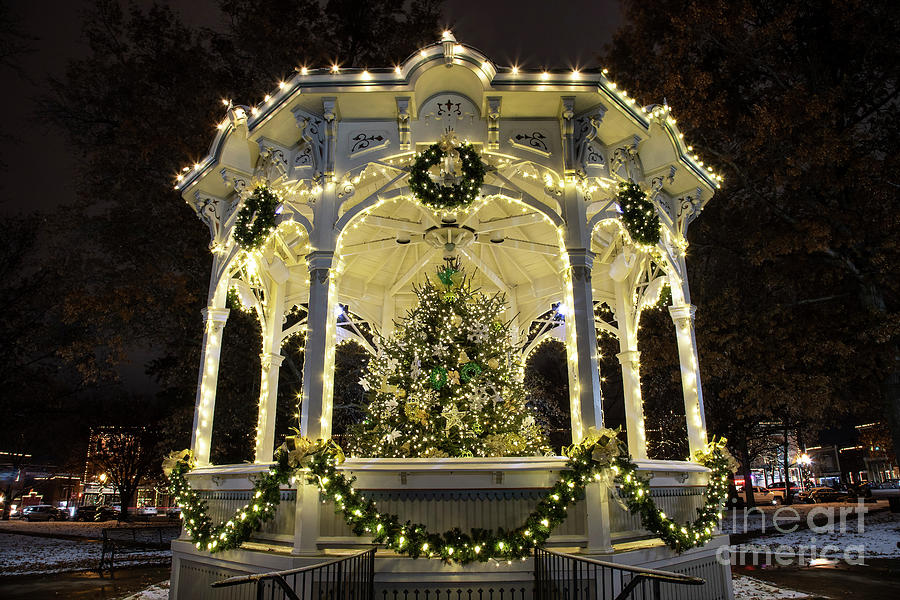 Holiday Lights - Gazebo by James Guilford Holiday Lights - Gazebo by James Guilford