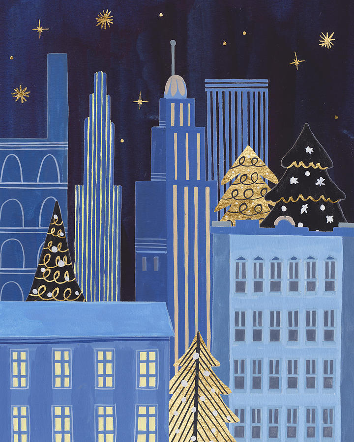 Holiday Night IIi Painting by Melissa Wang - Fine Art America