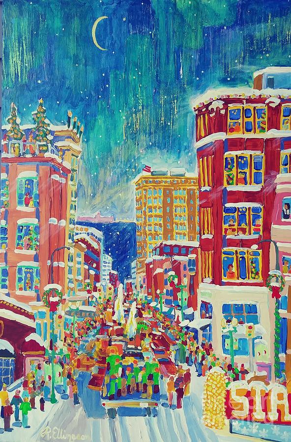 Holiday Parade Painting by Rodger Ellingson