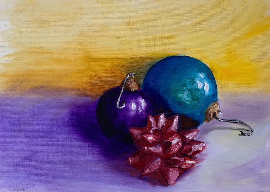 Holiday Prep Painting by Jan Chesler