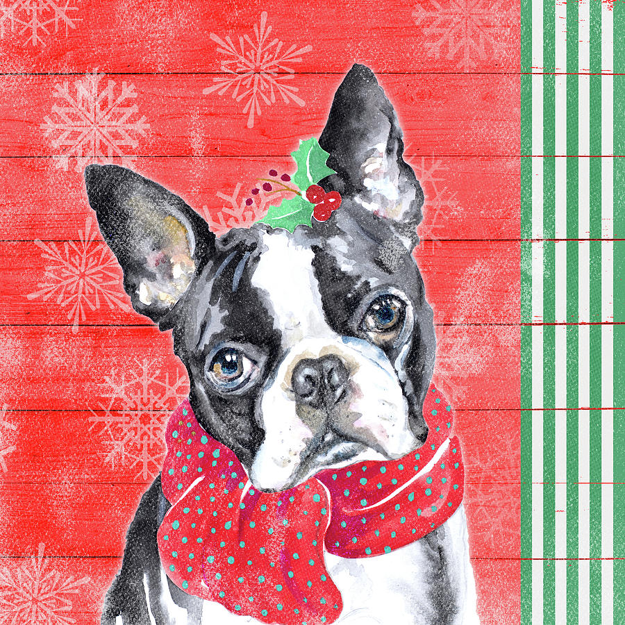 Holiday Puppy II Painting by Patricia Pinto | Fine Art America