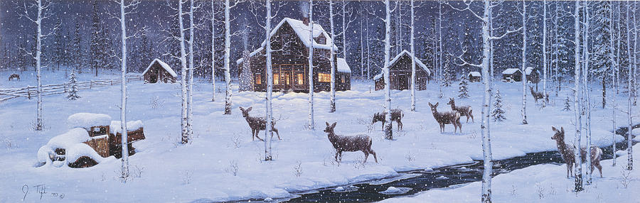 Holiday Silence Painting by Jeff Tift