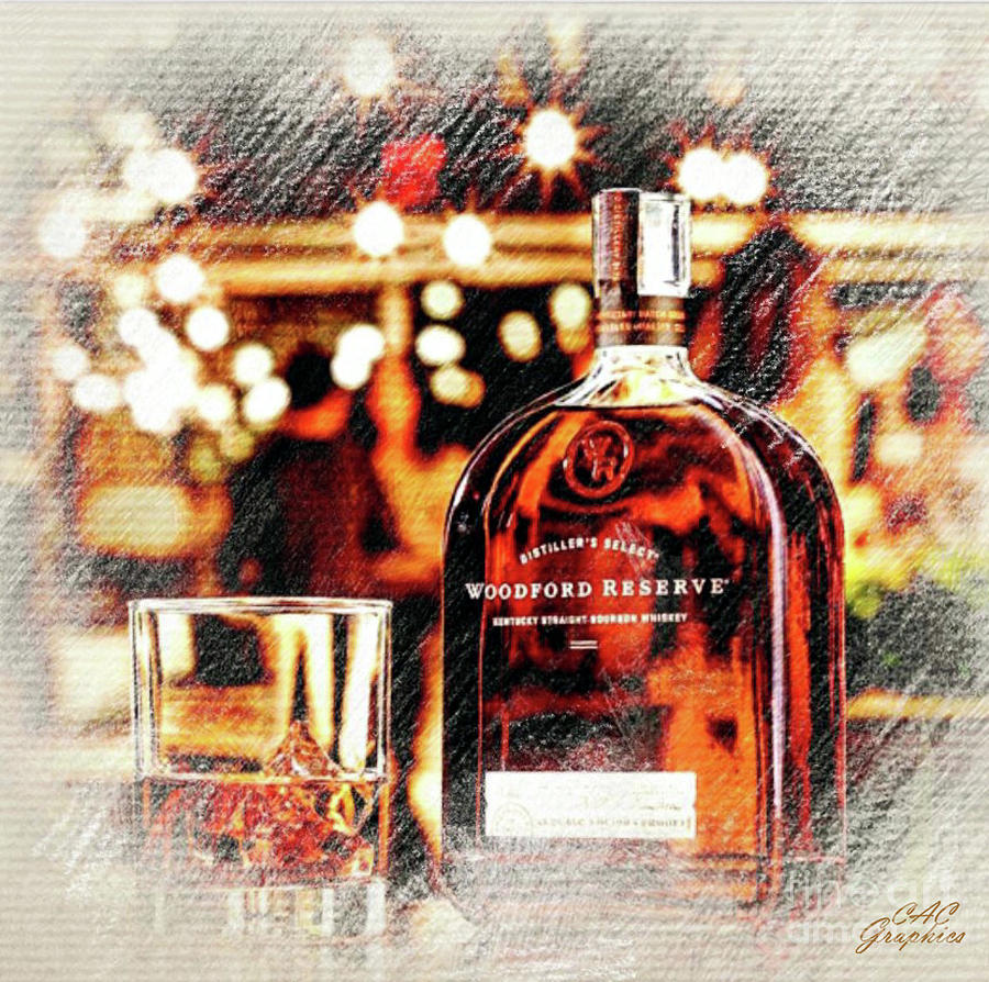 Holiday Spirit Woodford Reserve Painting by CAC Graphics