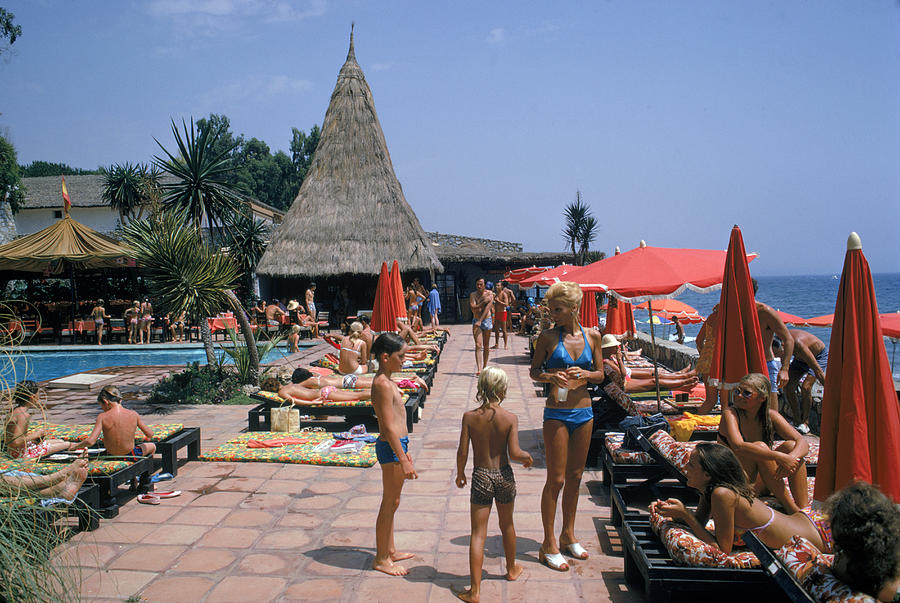 Holidays In Marbella Photograph by Slim Aarons