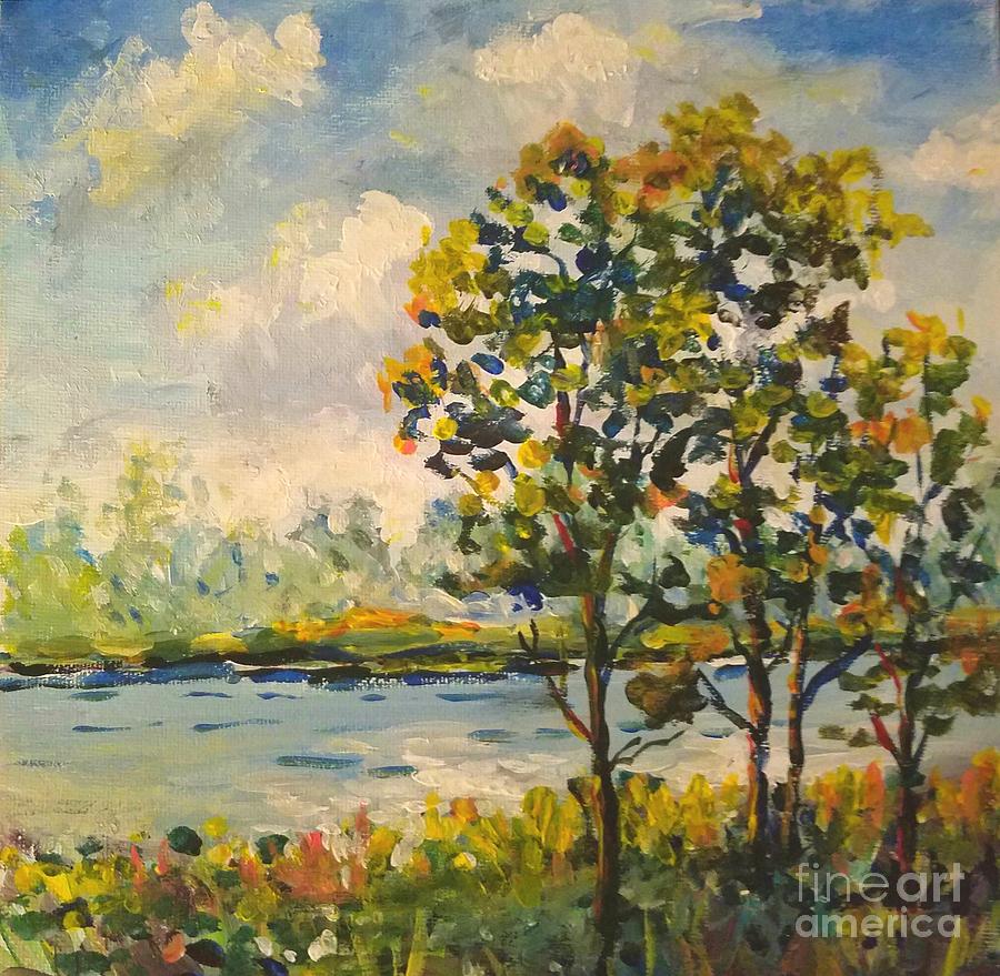Holland Landscape Painting by Lou Ann Bagnall