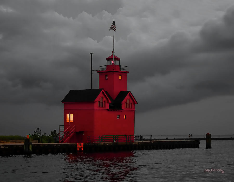 Holland Lighthouse Select Color Photograph by Ken Figurski
