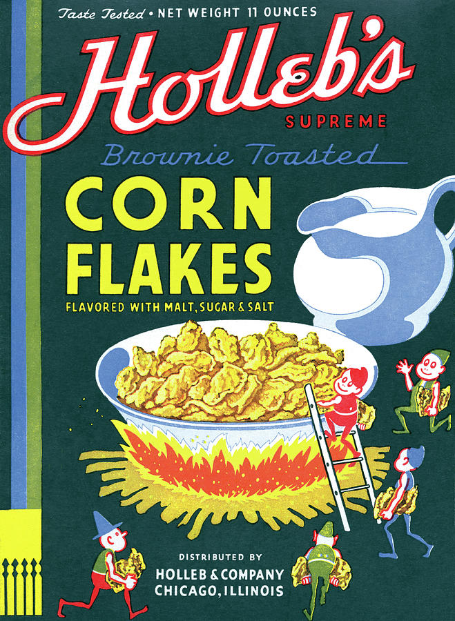 Hollebs Brownie Toasted Corn Flakes Painting by Unknown