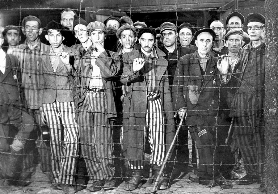 Holloweyed, Emaciated Male Prisoners, V by Margaret Bourkewhite