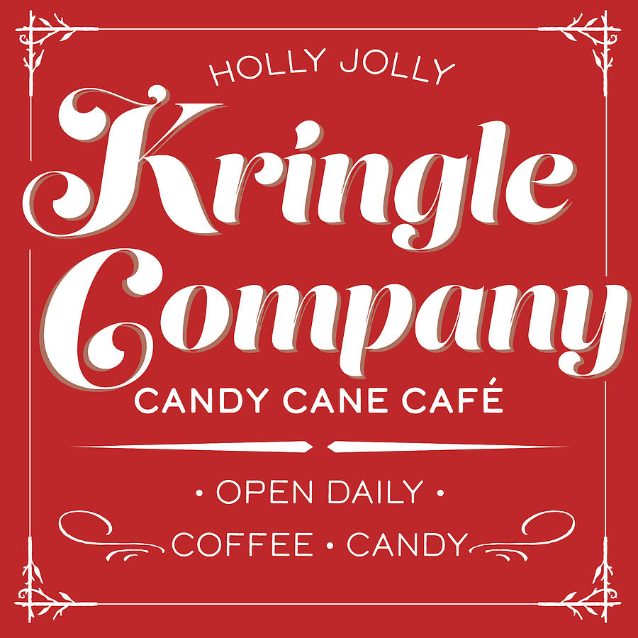 Holly Jolly Kringle Company Drawing by Curtis