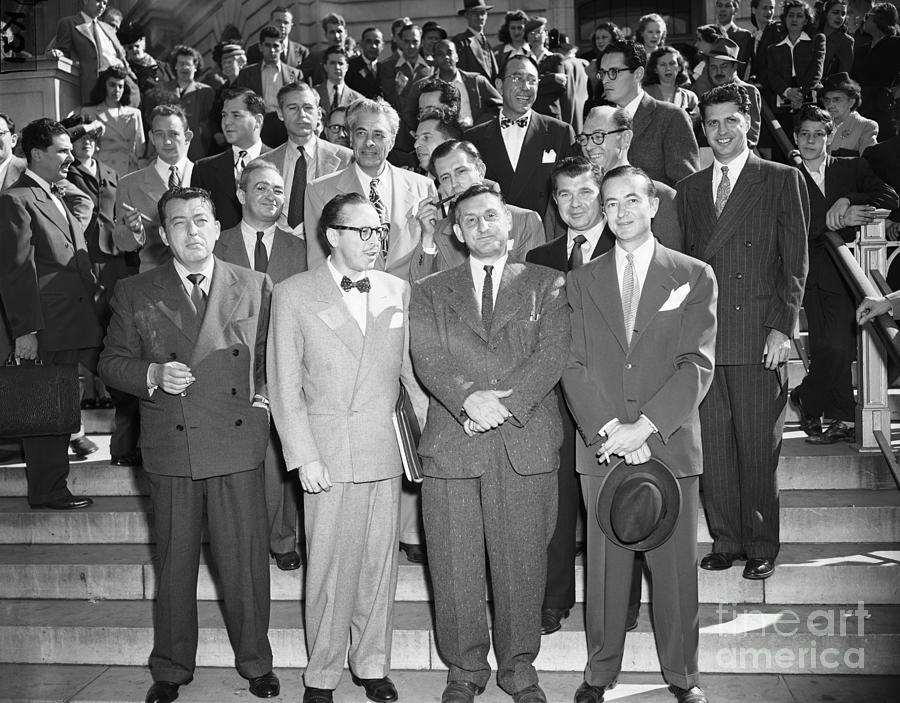 Hollywood Filmmakers Gathered For Huac Photograph by Bettmann