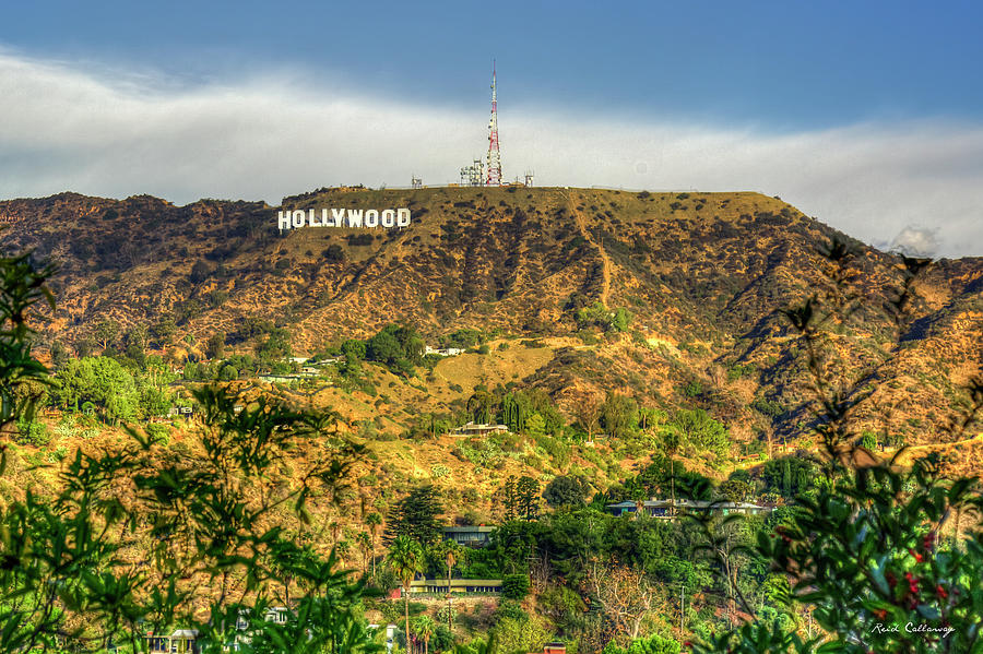 Hollywood Sign Los Angeles California Landscape Signage Art Photograph by Reid Callaway