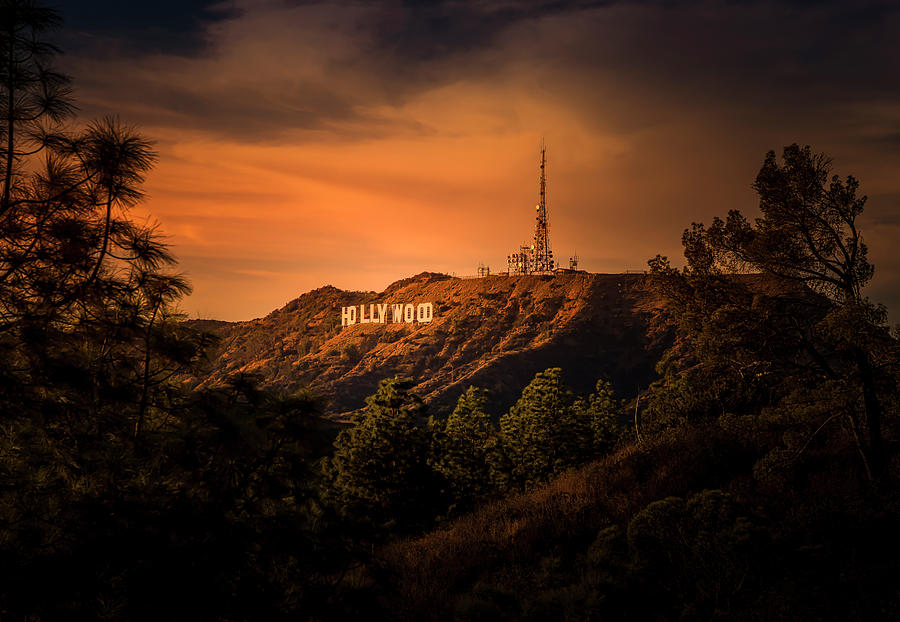 Hollywood Sunset Photograph by Gene Parks