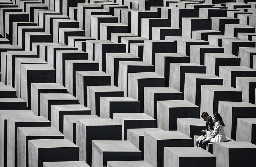 Berlin Photograph - Holocaust Memorial by Renate Reichert
