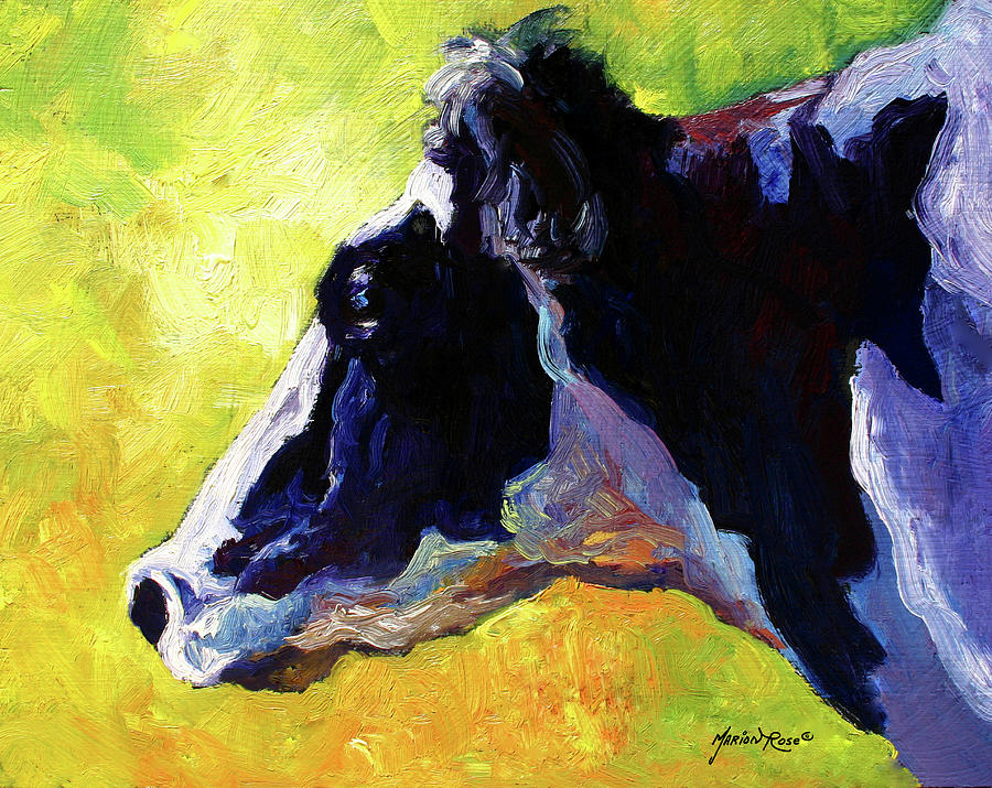 Farm Animals Painting - Holstein by Marion Rose