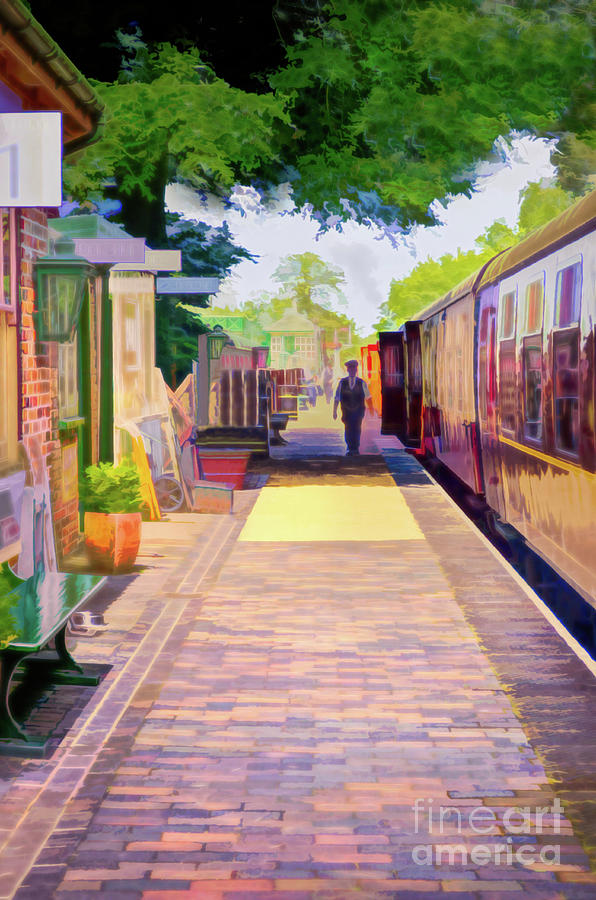 Holt Station, Norfolk Digital Art by Linsey Williams