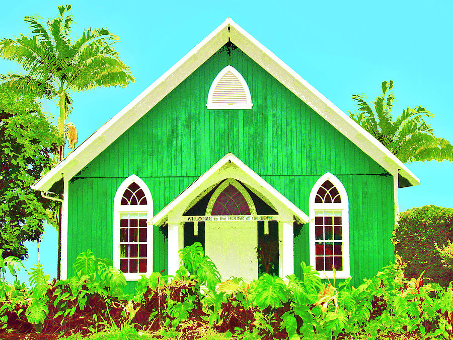 Holualoa Church Mixed Media by Dominic Piperata