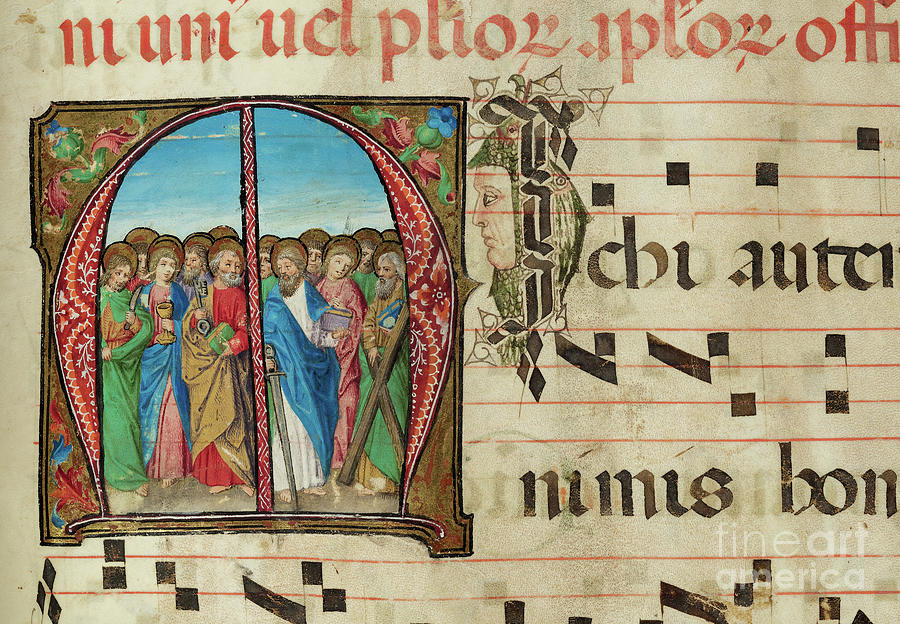 Holy Apostles, Gradual, F 94 Painting by French School