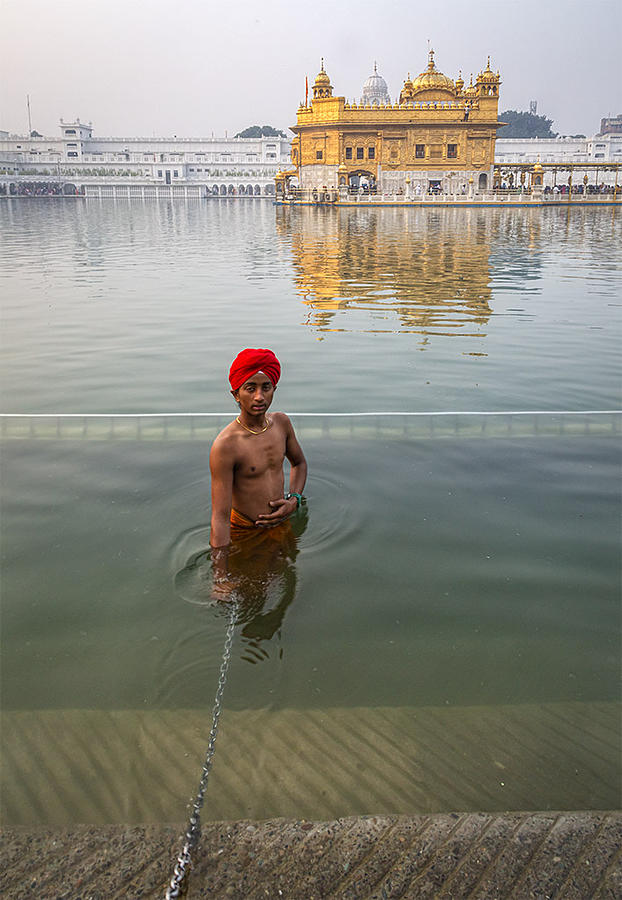 Holy Bath At Golden Temple Photograph by Souvik Banerjee