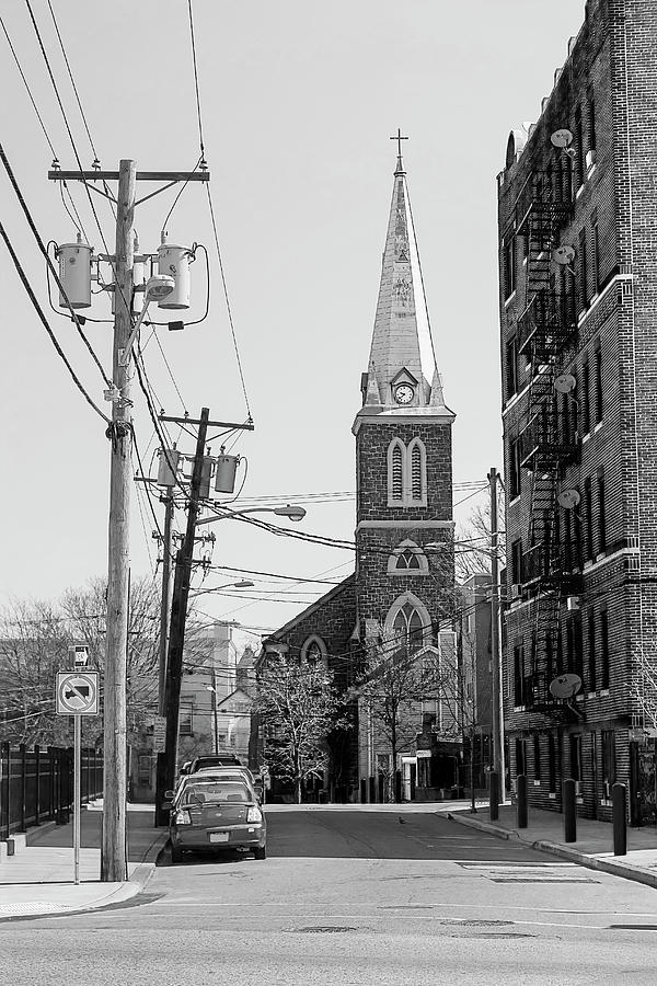 Holy Family Church in Black and White Photograph by Nicola Nobile