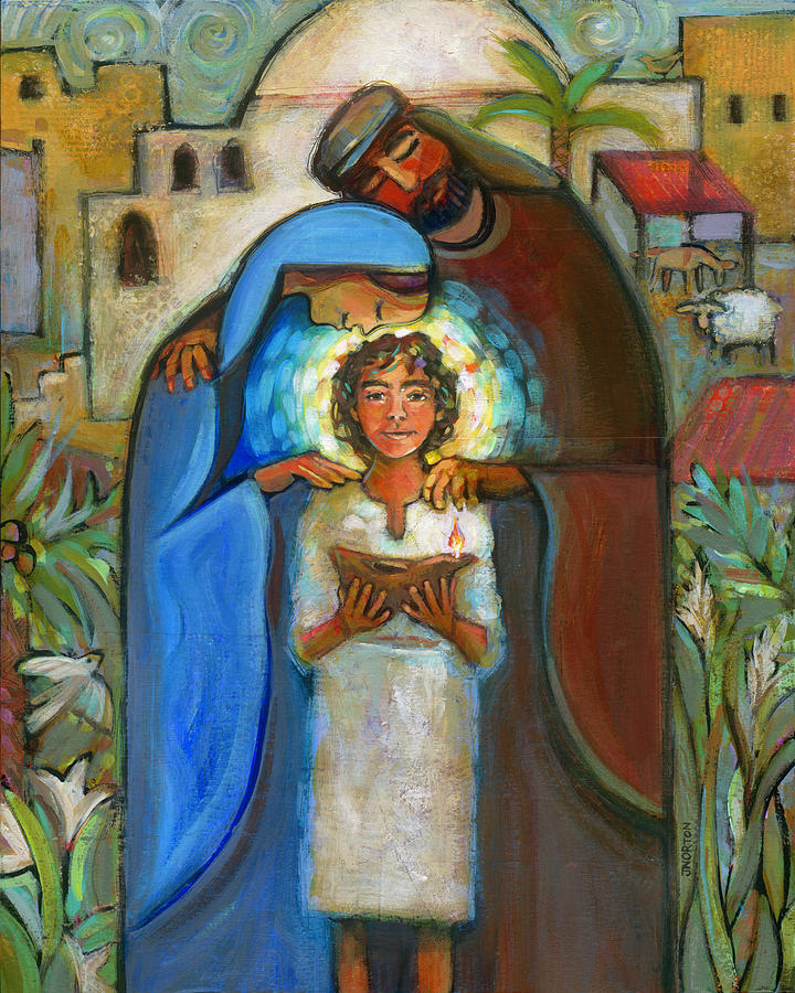 Holy Family Painting by Jen Norton