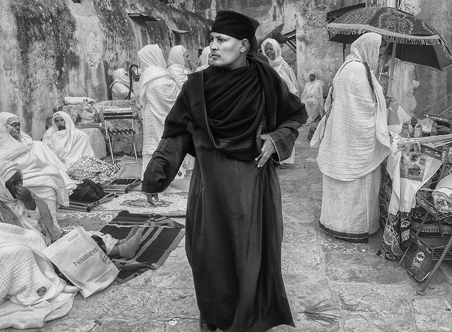 Street Photograph - Holy Fire Ceremony Jerusalem 2017 by Orna Naor