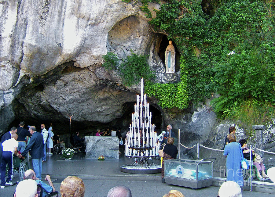 Holy Grotto at Lourdes, France Photograph by Glenn Harvey - Pixels