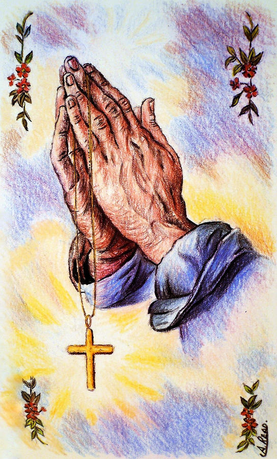 Holy Hands Drawing by Andrew Read Fine Art America