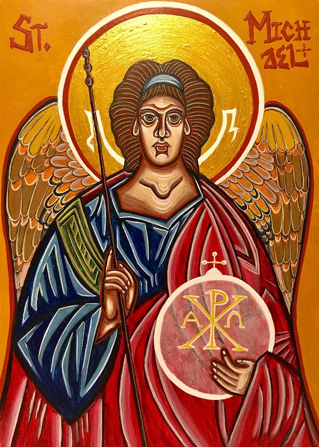 Holy Icon of Saint Michael The Archangel Painting by Danielle Tayabas ...