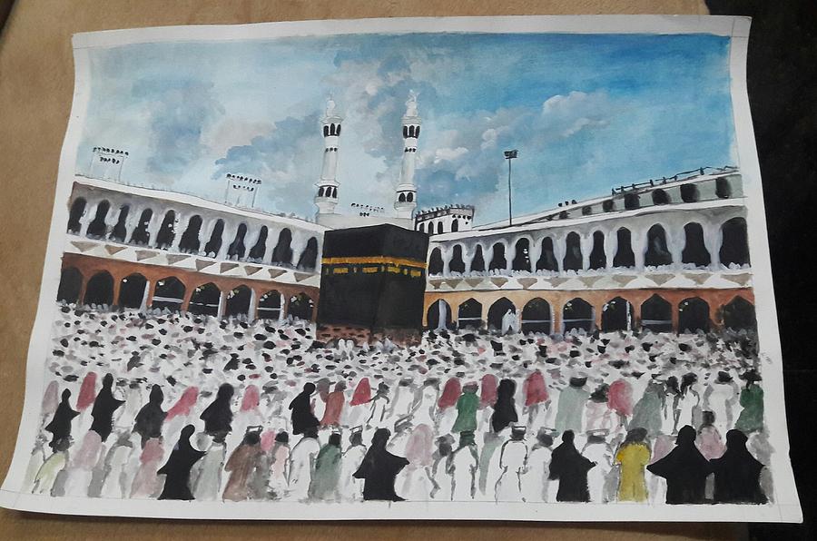 Holy Makkah Painting by Sufaira Thonikkara - Pixels