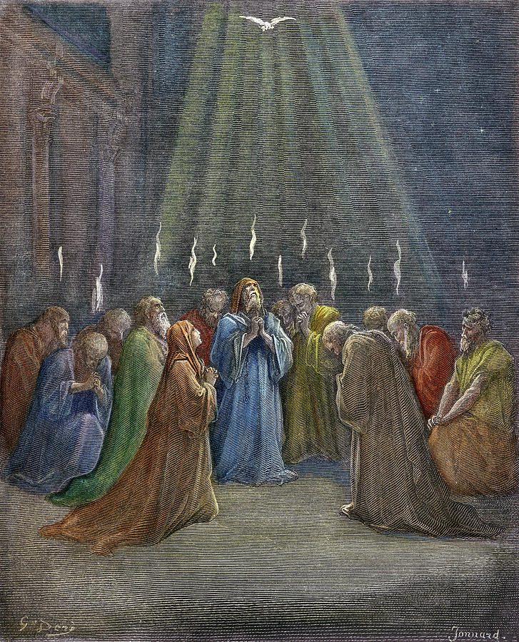 Holy Spirit Painting by Gustave Dore