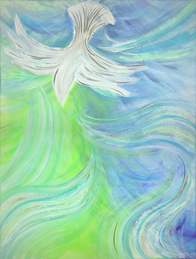 Holy Spirit Outpouring Painting by Deb Brown Maher