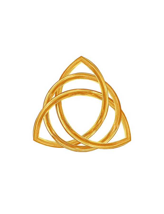 Holy Trinity Golden Knot Digital Art by Tom Hill - Fine Art America