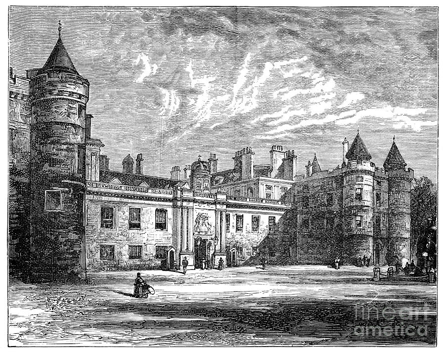 Holyrood Palace, Edinburgh, 1900 Drawing by Print Collector Holyrood Palace, Edinburgh, 1900 Drawing by Print Collector