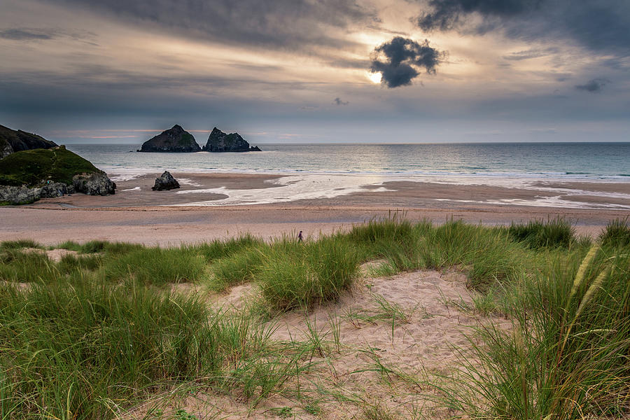 Holywell bay -1 Photograph by Chris Smith