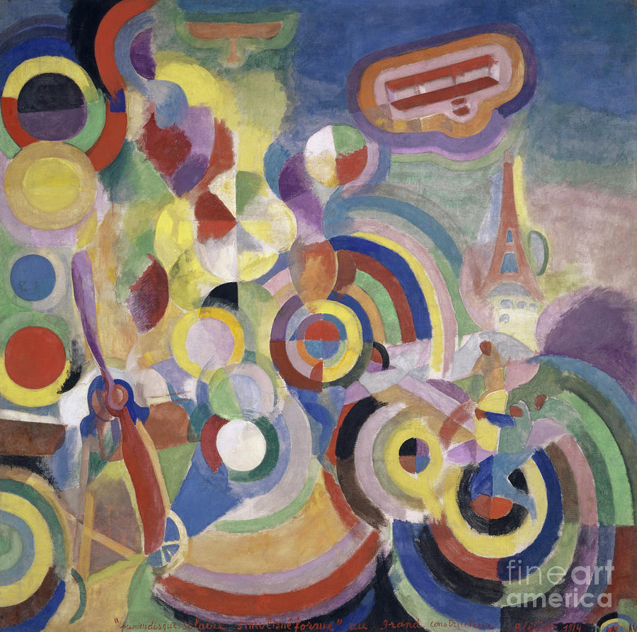 Robert Delaunay Painting - Homage To Blériot, 1914 by Robert Delaunay