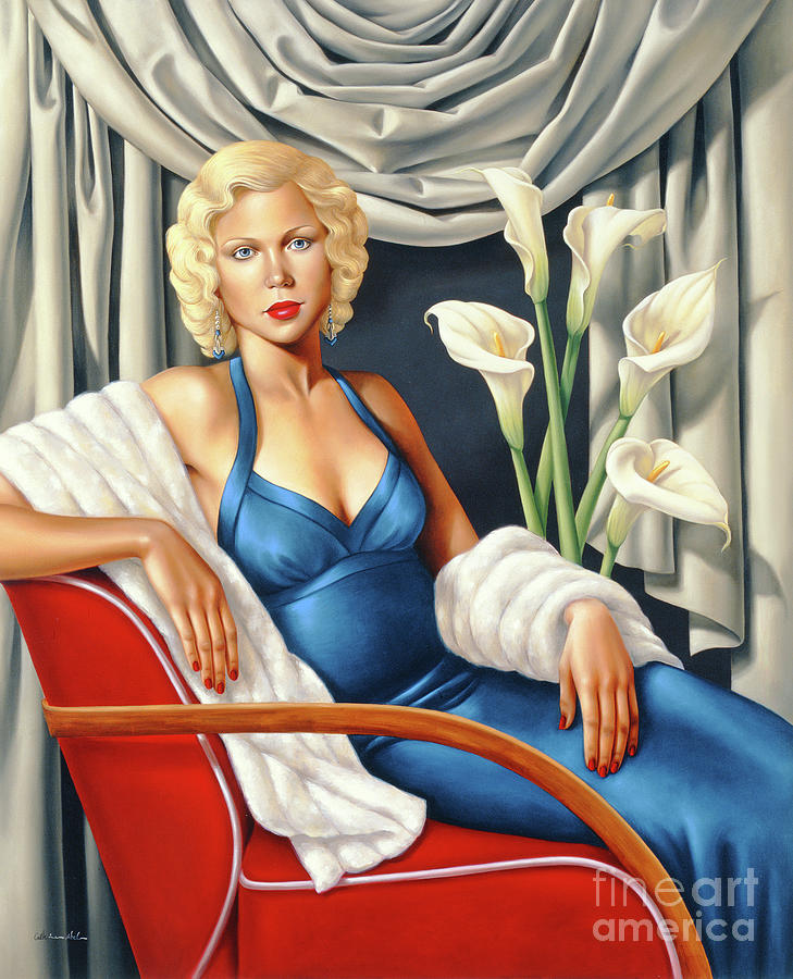 Homage To Harlow Painting by Catherine Abel