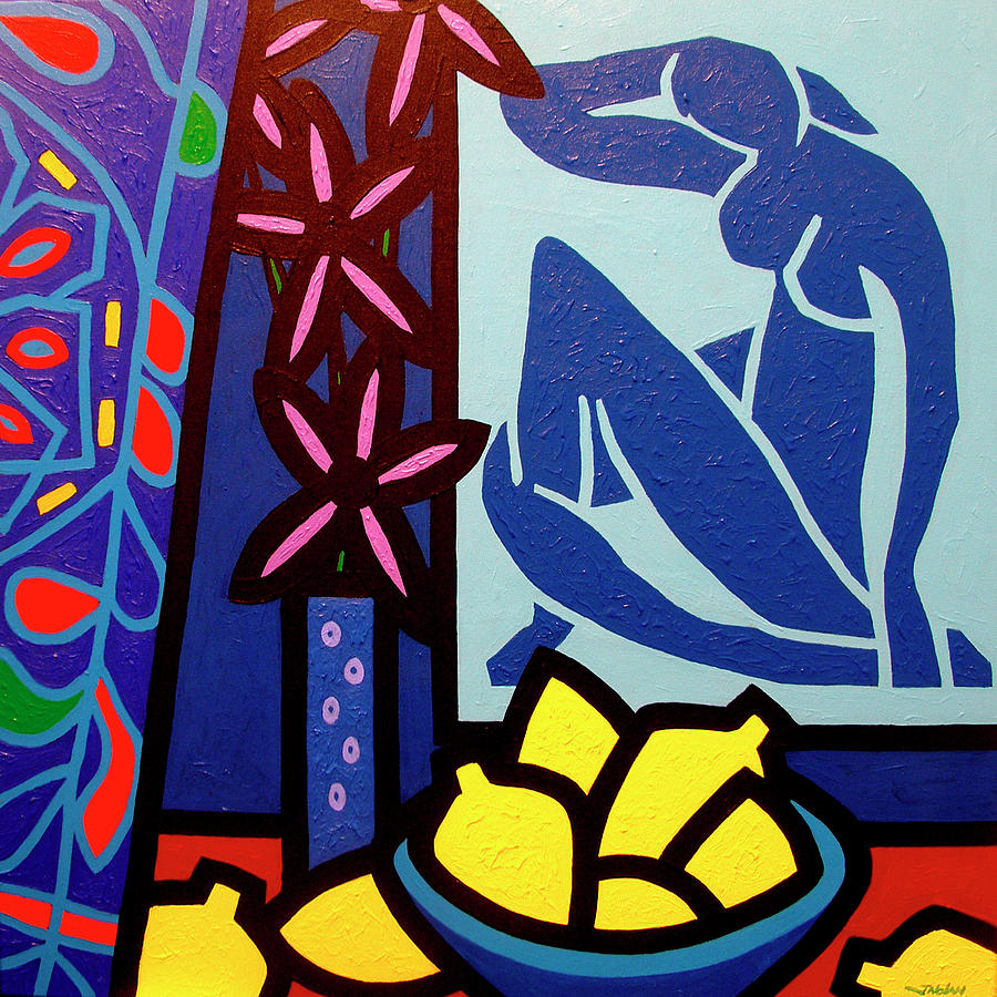 Lemon Digital Art - Homage To Matisse 1 by John Nolan