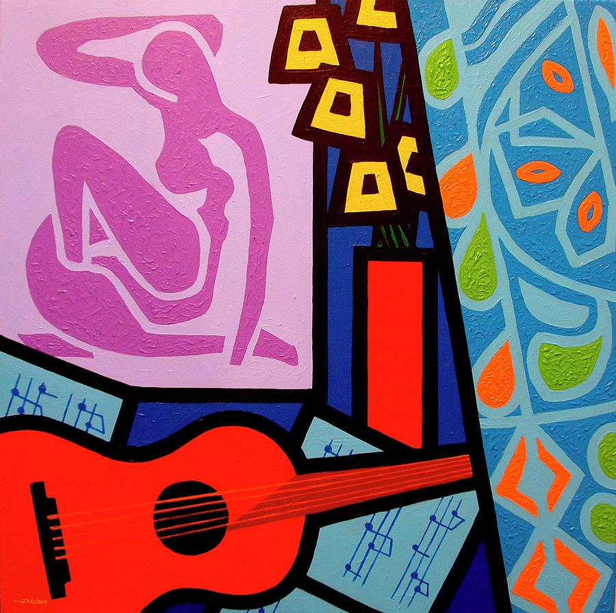 Music Digital Art - Homage To Matisse 11 by John Nolan