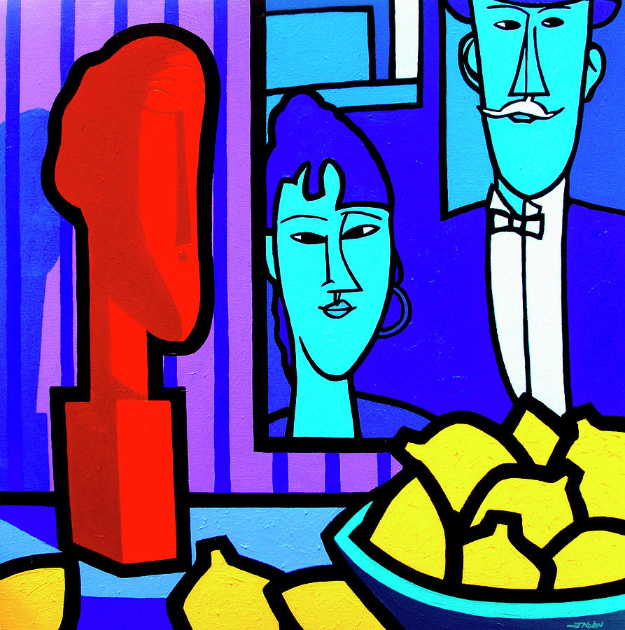 Fruit Digital Art - Homage To Modigliani 2 by John Nolan