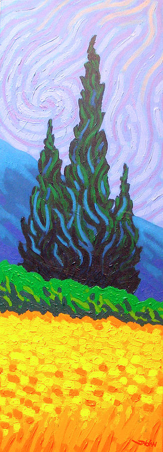 Tree Digital Art - Homage To Van Gogh 2 by John Nolan