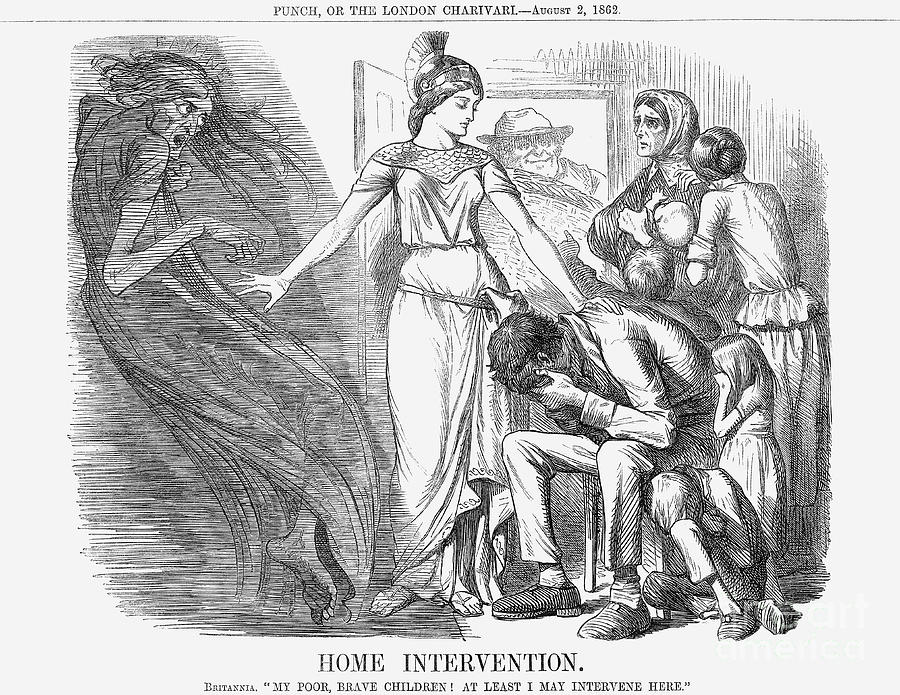 Home Intervention, 1862 Drawing by Print Collector