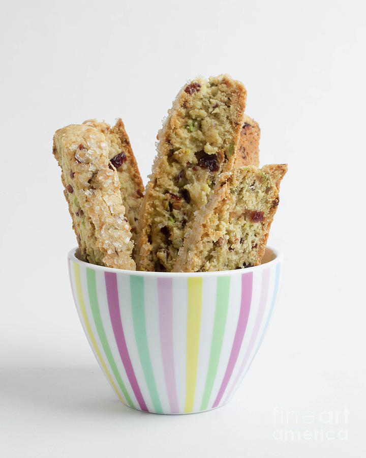 Christmas Photograph - Home made biscotti cookies by Edward Fielding