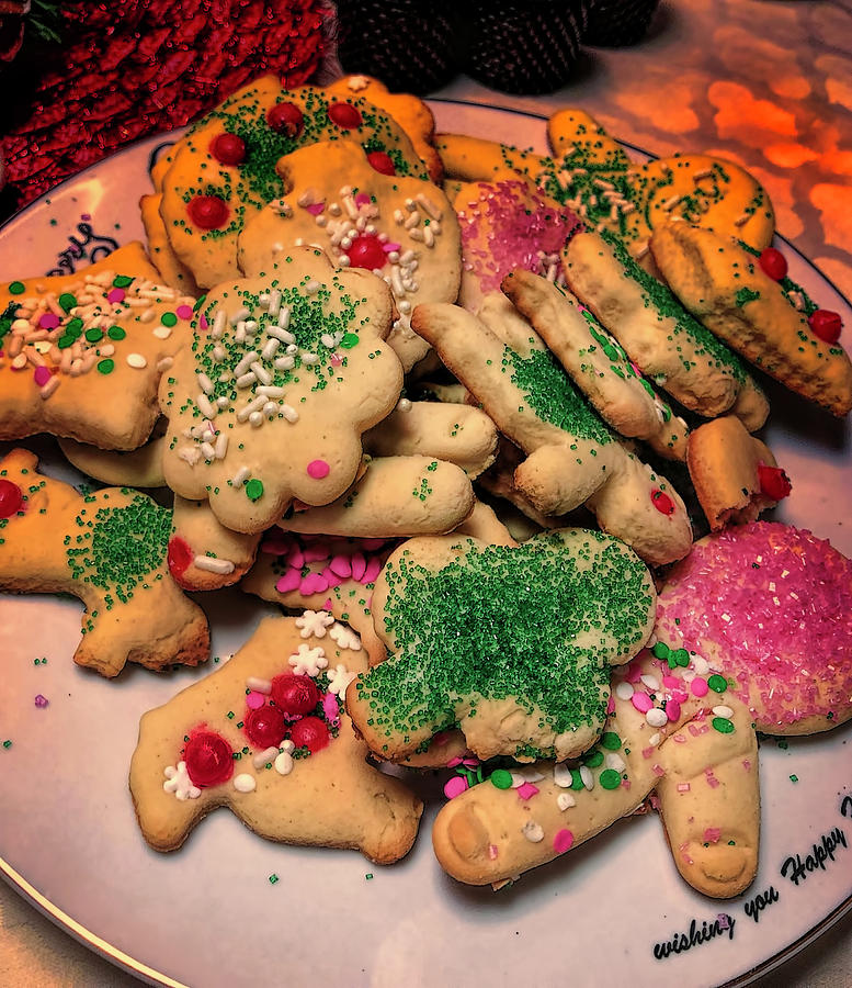 Home Made Christmas Cookies With Sprinkles Photograph by Cordia Murphy