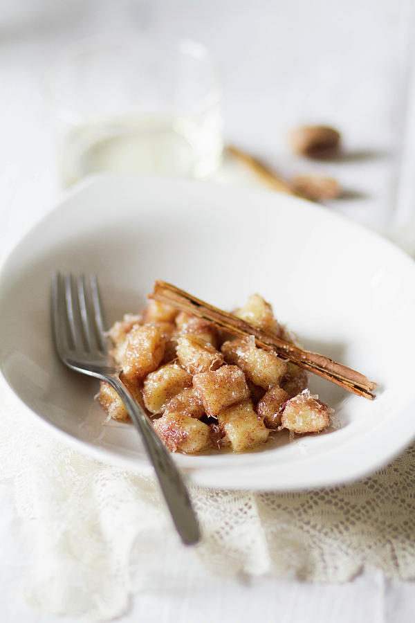 Home Made Gnocchi With Cinnamon And Nutmeg Photograph by Alicia Maas Aldaya