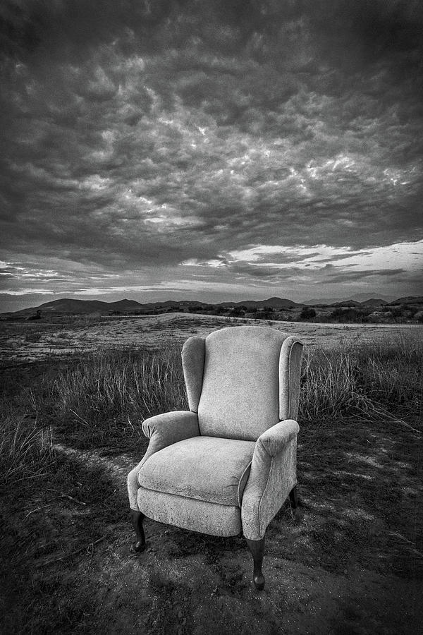 Home on the Range - Black and White Photograph by Peter Tellone