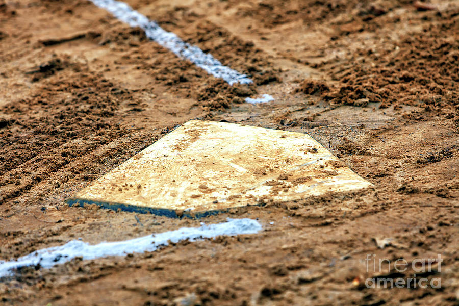 Home Plate is Where the Heart Is Photograph by John Rizzuto